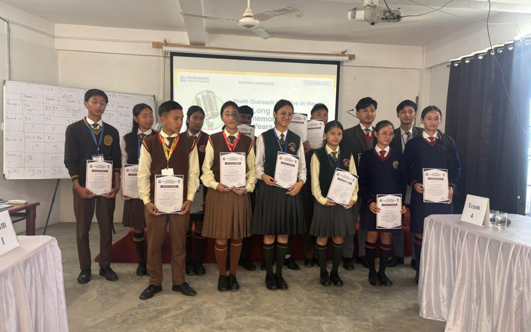 INTER- SCHOOL QUIZ COMPETITION, ORGANIZED BY DEPARTMENT OF POLITICAL SCIENCE IN COLLABORATION WITH AKASHVANI, MOKOKCHUNG