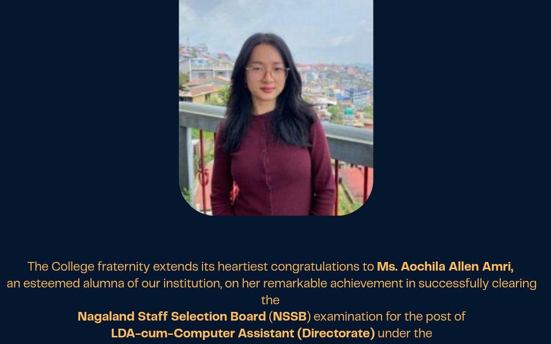 FROM JMC TO SUCCESS: ALUMNA QUALIFIES NSSB